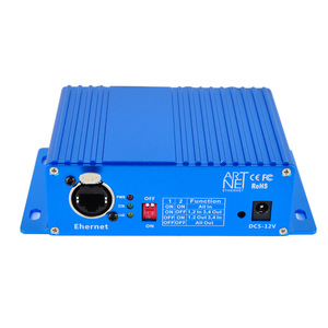 Controlador Artnet a DMX Controlador de iluminación Ethernet ArtNet DMX, interfaz profesional Artnet DMX para luces DMX, 4 puertos XLR - Product Image 4