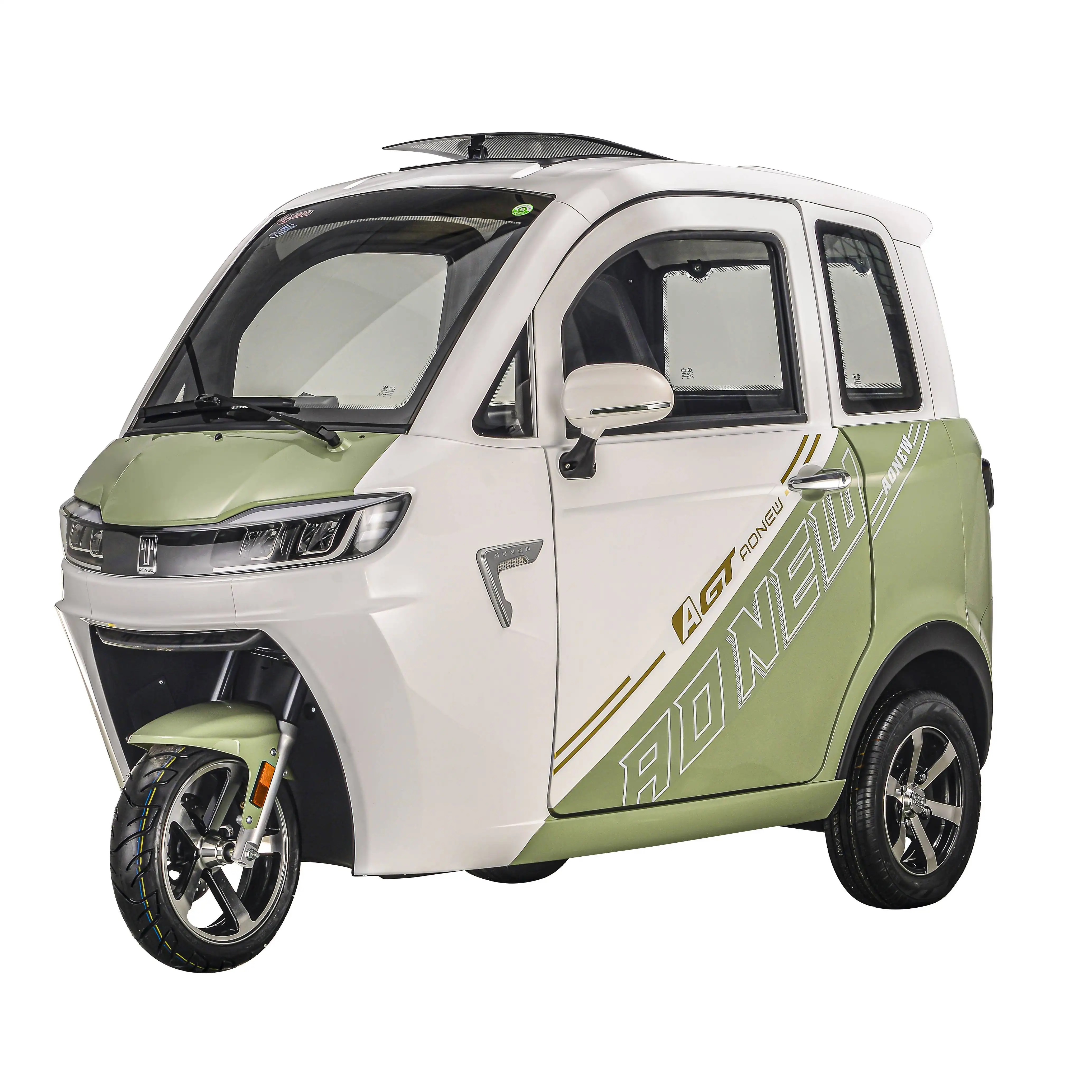 Sepeda roda tiga listrik panas, skuter 1500w mobil mini keluarga kendaraan listrik 2 tempat duduk