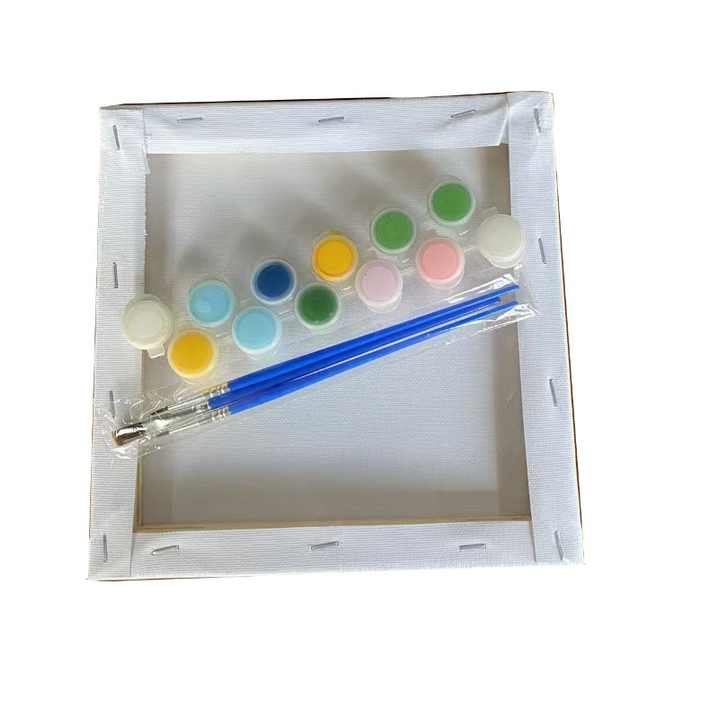 DIY Stretched Painting Canvas for Kids