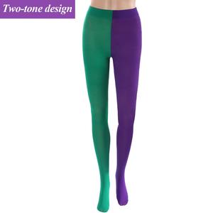 Hete Verkoop Mardi Gras Panty Paars Geel Groene Ondoorzichtige Kous Voor Vrouwen Feest Gunsten - Product Image 4