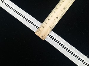 刺绣2.5厘米棉花边中间部分梯子花边服装制造库存销售热销100% 棉刺绣面料