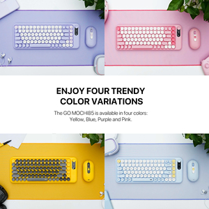 FANTECH GO MOCHI85 WK898 Set Bluetooth <strong>Keyboard</strong> &amp; <strong>Mouse</strong> for iPad Laptop <strong>Computer</strong> with Volume <strong>Control</strong> Office Features for Gaming