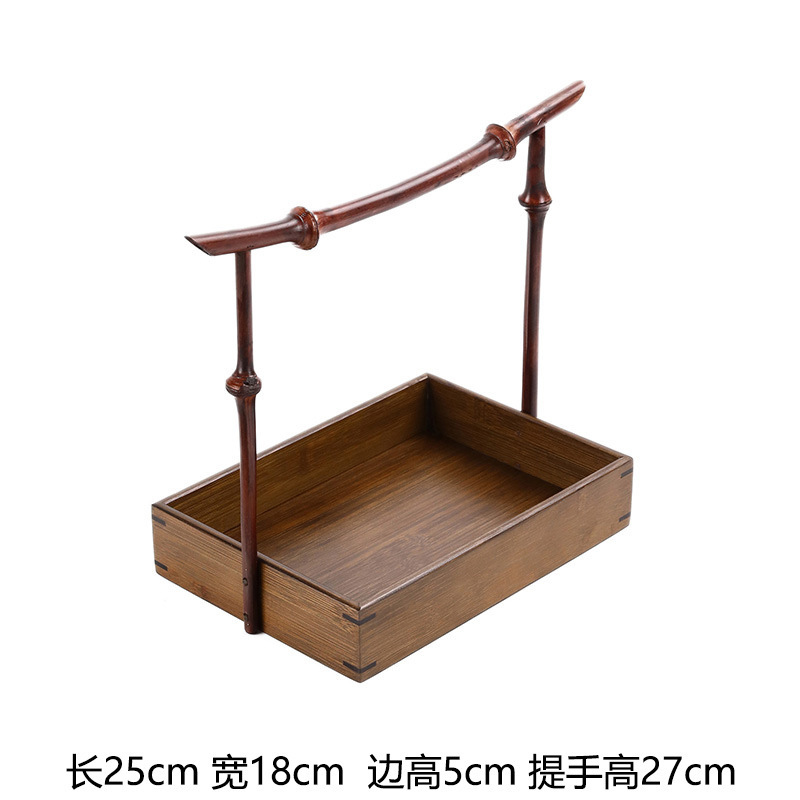 Carbonized rectangular small carrying box