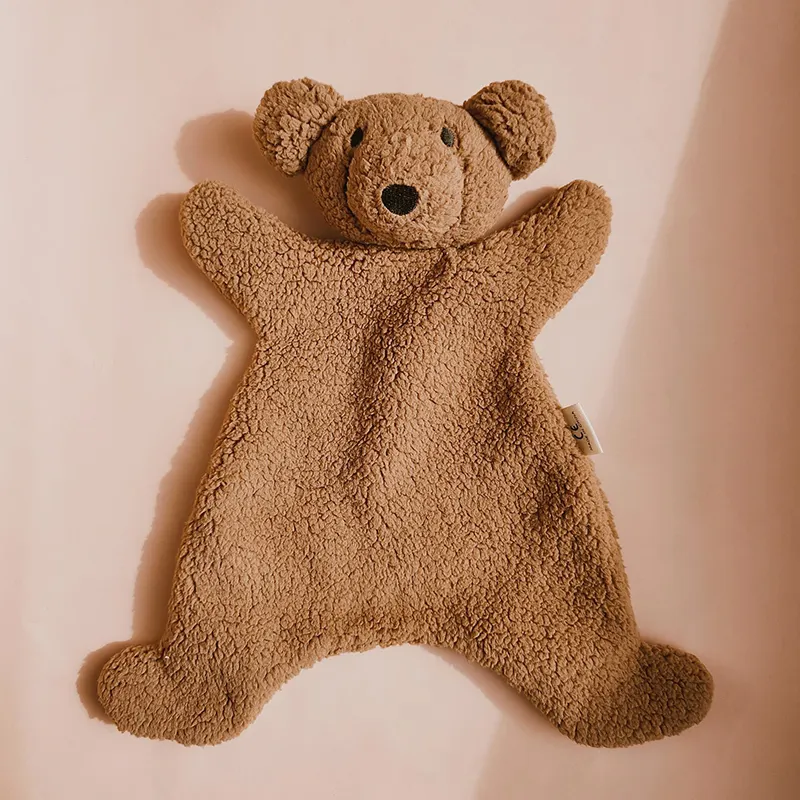 Оптовая продажа, комфортное детское муслиновое Пеленальное Одеяло с милым медведем, защитное одеяло с изображением кролика