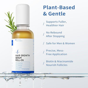 Serum pertumbuhan rambut Rosemary Roll-on 25 ml DHT-Blocking kulit kepala meningkatkan aliran oksigen 3% Redensyl 2% penata Perawatan Rambut multifungsi - Product Image 3