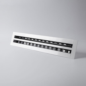 Ventech Hvac Abluft belüftung Aluminium-Zuluftdecken-Diffusor Linear schlitz diffusoren mit Plenum box - Product Image 2