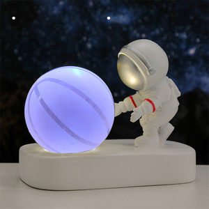 3d System Design Glass Ball Lamp Gift and Craft Crystal Pendant With Round Solid Resin LED Base - Product Image 3