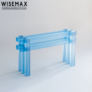 WISEMAX家具现代北欧设计透明亚克力控制台桌子塑料边桌走廊橱柜家居装饰控制台 - Product Image 2