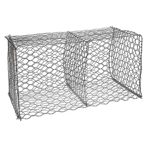 Esagonale rete metallica gabbione cestello in acciaio inox riempito con pietre muro Gabion scatola intrecciata e saldata - Product Image 1