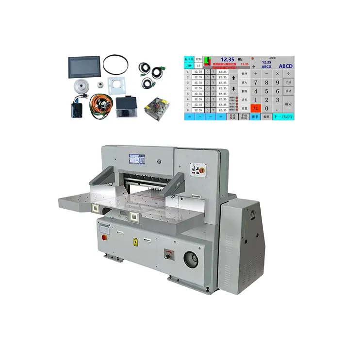 La operación inteligente de troquelado de precisión del panel de control de actualización del cortador de papel es simple