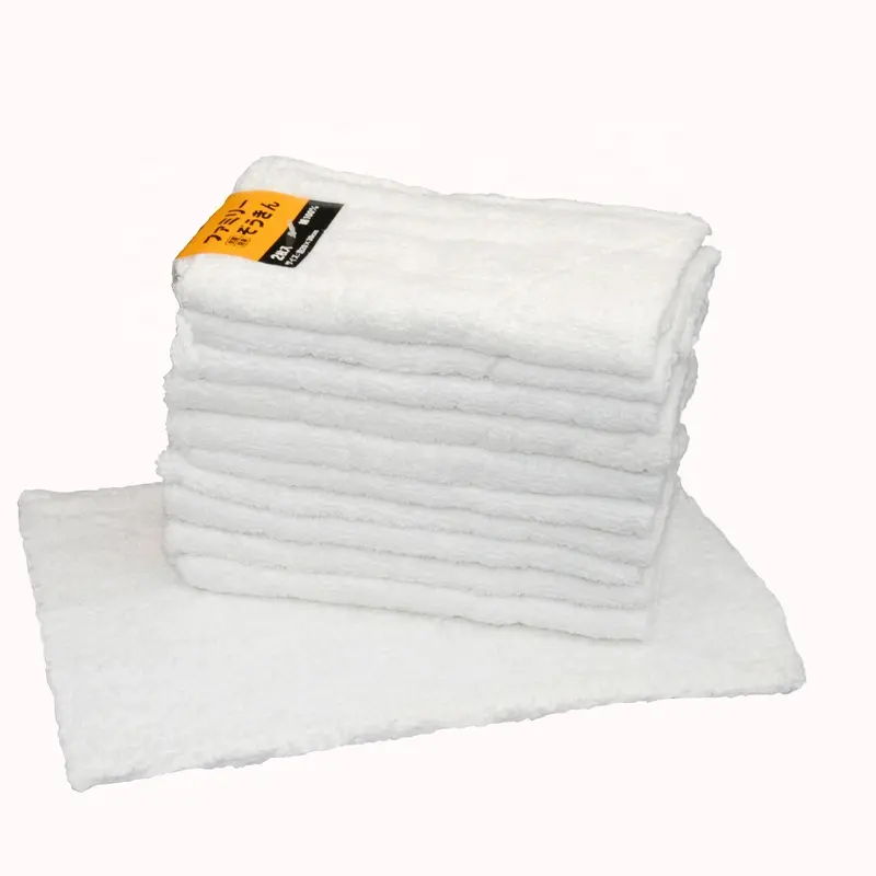 A buon mercato tessuto di spugna bar asciugamani, bianco pulizia spugna bar asciugamani