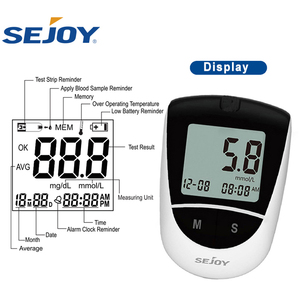 Sejoy no kodlama glucometro glikoz takipçisi sistemi kan şekeri test cihazları - Product Image 3