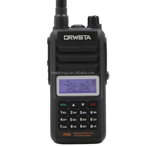 CRWSTA-Walkie talkie profesional de doble banda, sistema de intercomunicación inalámbrico de 8 vatios, resistente al agua, 2 unidades - Product Image 1
