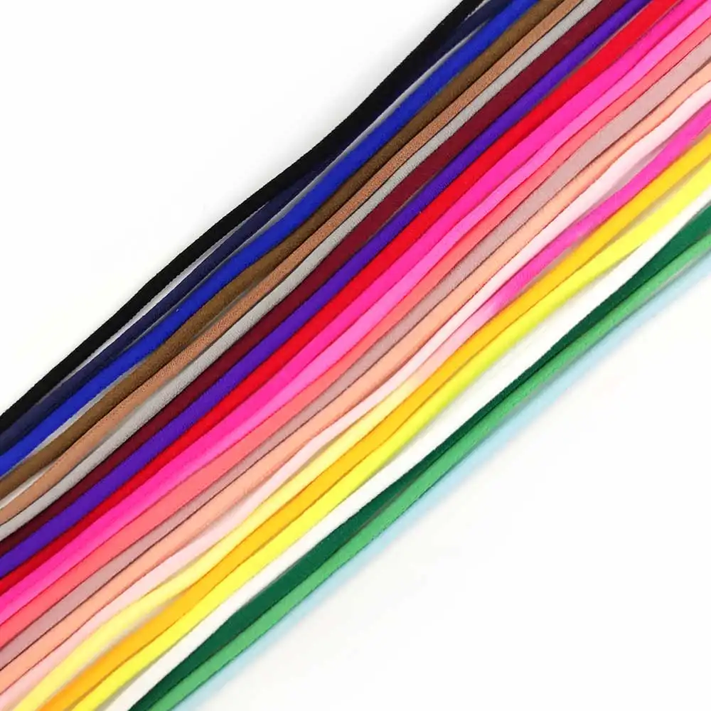 Deepeel EB046 3mm renkli naylon elastik yuvarlak bandı kulak döngü dize bant kauçuk ayarı DIY dikiş malzemesi elastik halat