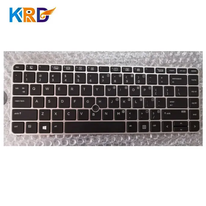 Clavier de disposition américain/britannique/français/arabe/brésilien/espagnol/italien pour clavier hp elitebook 840 g3 745 g3 rétro-éclairé