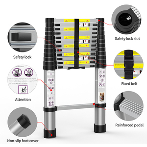 10.5สองด้านบวกบันไดขั้นแบบพับเก็บได้ไกล10.5ฟุตพร้อมบาร์ทรงตัว1อัน - Product Image 3