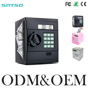 חידוש ילדים דיגיטלי בנק פיגומים atm כספת עם טביעת אצבע סיטוני smtsd קריקטורה כסף צעצוע