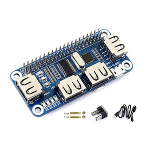 4 Port USB HUB HAT Micro USB 2.0 1.1 für Raspberry Pi Zero/W A+ B B+ 2 3 Modell B Serial Debugging Onboard USB zu UART - Product Image 3