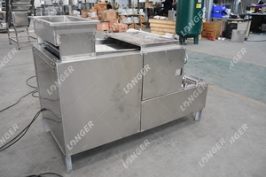 Máquina desgranadora de granos de cacao tostado, pelador para romper la piel del cacao, máquina para quitar la cáscara de granos de cacao de separación media - Product Image 5