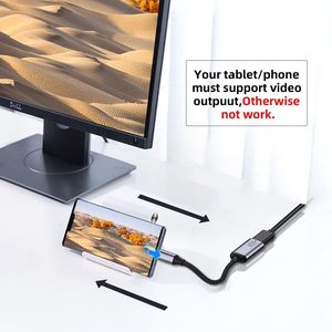 Adaptador USB C a Displayport Fuente USB4 Tipo C a DP Displayport Cable hembra Pantalla 8K 60HZ UHD 4K Adaptador de pantallas de monitor - Product Image 6