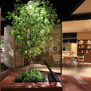 Yapay Banyan ağacı büyük yapay Ficus lysilk ipek ağacı Ficus Elastica sahte ağaç - Product Image 4