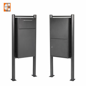 Bubuk penggunaan rumah pribadi besar kustom kotak Drop 38L kunci tiang pengunci kotak surat paket berdiri kotak surat paket besar kotak pengiriman - Product Image 3