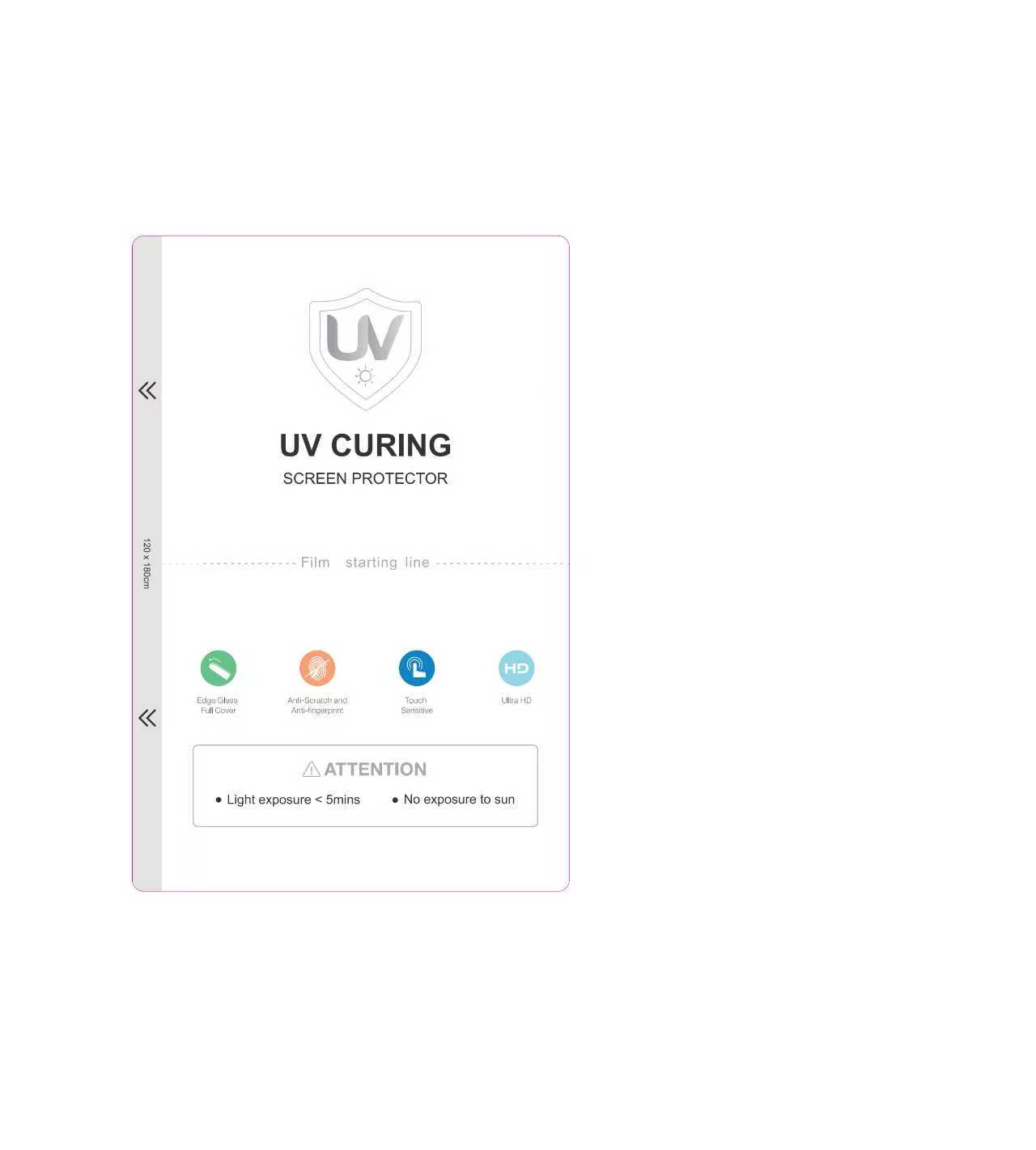 0.12mm Clear UV curing Film