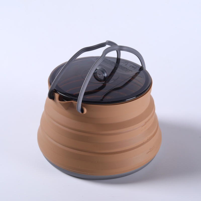 Brown-foldable water kettle