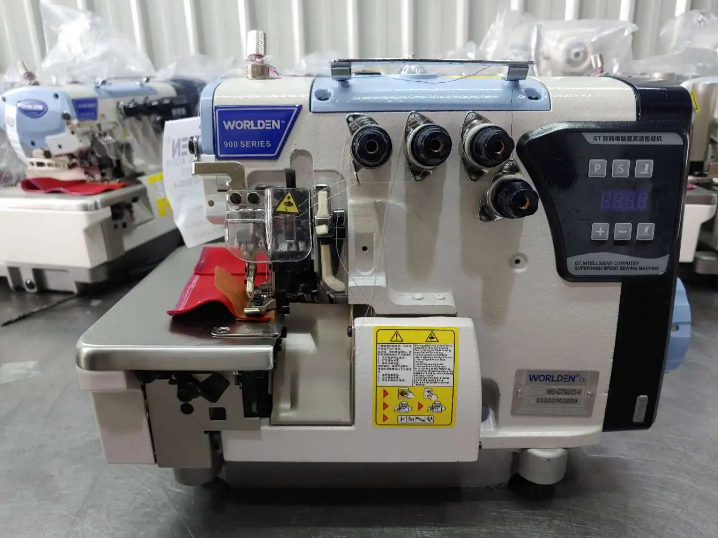 WD-GT900D-4 High quality 4 thread high speed direct drive Automatic Industrial overlock clothing sewing machine