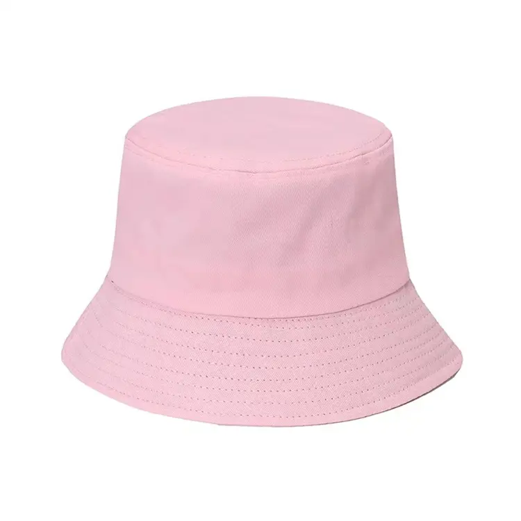 Summer Travel Beach Sun Hat Portable Fishing Fishmen Cap Wide Brim Cotton Bucket Hat For Women