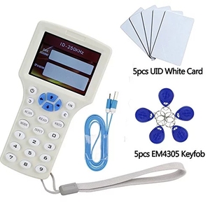 Copiadora RFID lector de tarjetas de identificación escritor 08CD 125Khz 13,56 Mhz programador duplicador encriptado USB NFC UID etiqueta clave ABS Material - Product Image 2