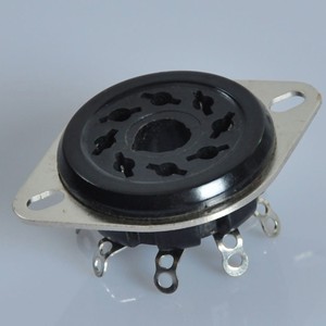 <span class=keywords><strong>KT88</strong></span> EL34S8WPF用ヴィンテージチューブ8ピンブラックフェノール真空管ソケット