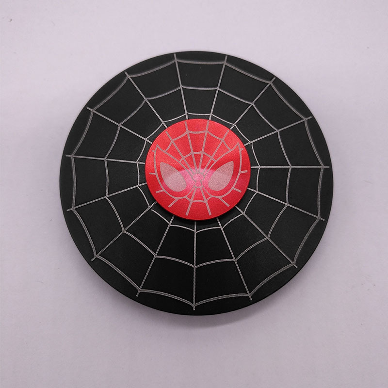 disque de couverture en plastique araignée noire