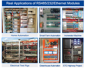 Huaqingjun 4-Channel <strong>RS485</strong> 232 Communication Relay Module <strong>RS485</strong> <strong>Modbus</strong> RTU DC24V IO Module for Sensor