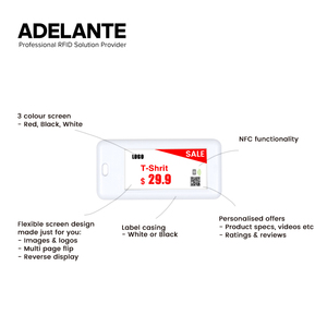 2.13 inch kỹ thuật số thông minh giá tag 2.4GHz nhãn không dây điện tử Kệ nhãn ESL cho siêu thị - Product Image 4