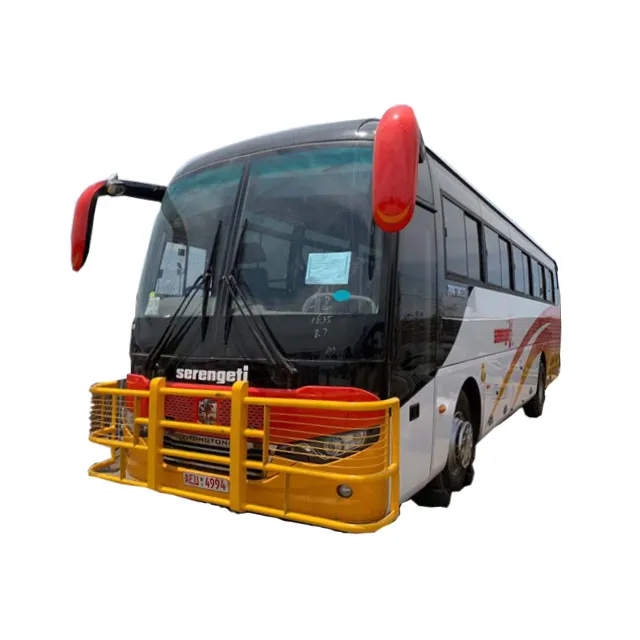 הנמכרים ביותר Zhongtong משמש אוטובוס עם קדמי מנוע LCK6118D יוקרה סיור מאמנים לבן מתכתי גוף אוטובוסים למכירה