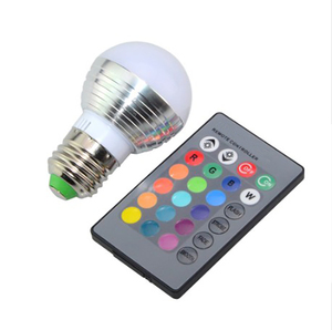 E27 3W 5W 10W RGB renkli LED lamba ışığı 16 milyon renk değiştirme ampul uzaktan kumanda led rgb ampul - Product Image 4