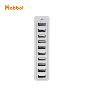 เครื่องชาร์จเดสก์ท็อป <span class=keywords><strong>Anker</strong></span> USB 10 พอร์ตสถานีชาร์จ USB สากลสําหรับการเดินทางกลับบ้าน 5V / 12A 60W เข้ากันได้กับโทรศัพท์มือถือแท็บเล็ต