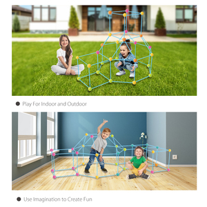 Eğlenceli çocuklar için oyuncak eğitim erkek ve kız DIY Stem oyuncak Fort binası takımı Forts oluşturucu inşaat Fort binası çadırı - Product Image 6