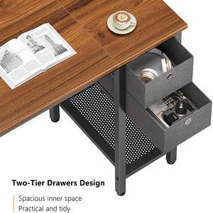 High Quality Study Metal Legs Modern <strong>Simple</strong> PC Table Home <strong>Computer</strong> <strong>Desk</strong> With Drawers - Product Image 3