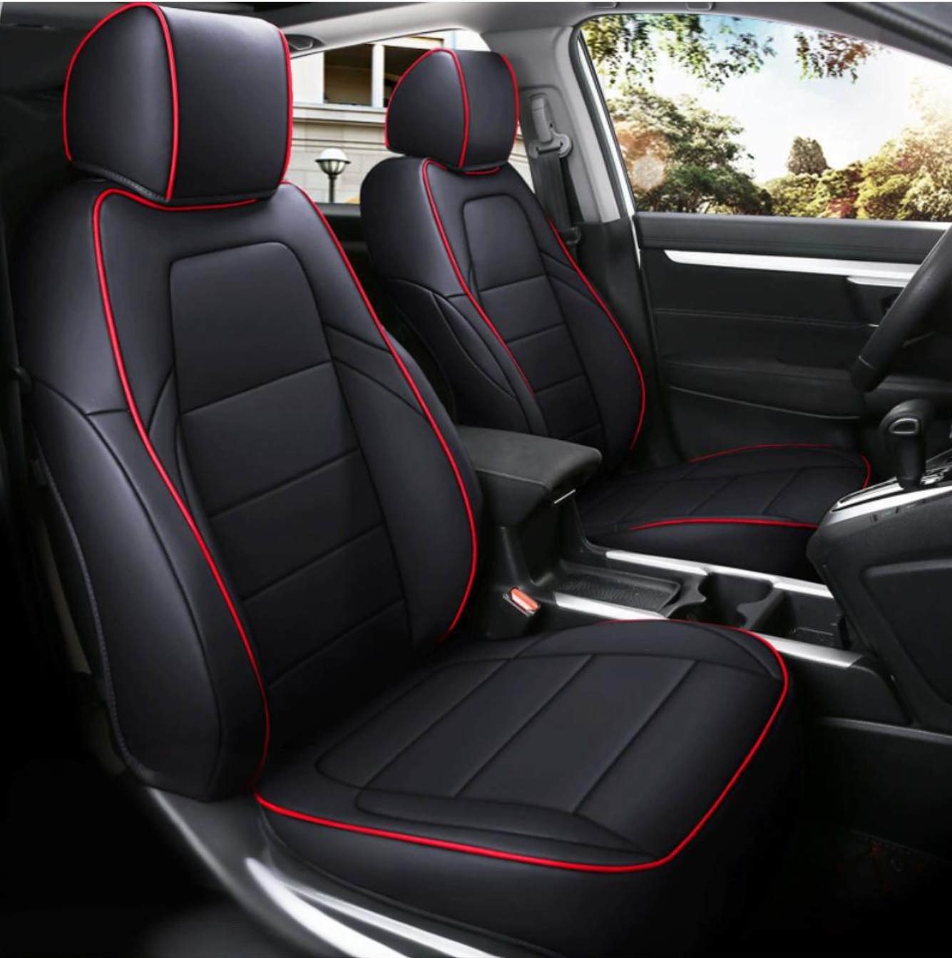 Negro con bordes rojos estándar