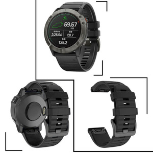 Garmin Fenix 6X 6 6s Pro 5S Plus 935 3 HRウォッチ用の高品質シャープシリコンウォッチストラップバンド - Product Image 2