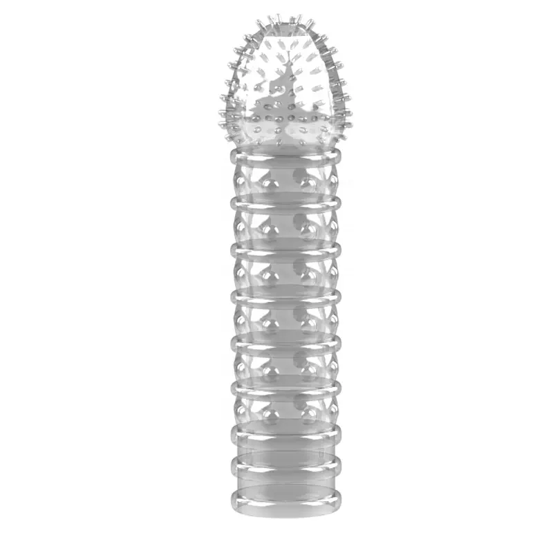 Netphi Reutilizável Penis Sleeve Cock Ring Ultra Soft Sex Toys para Homens e Casais