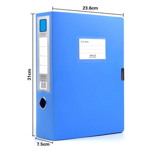 工厂彩色A4文具收纳器PP办公塑料文件耐用扩展文件夹箱 - Product Image 2