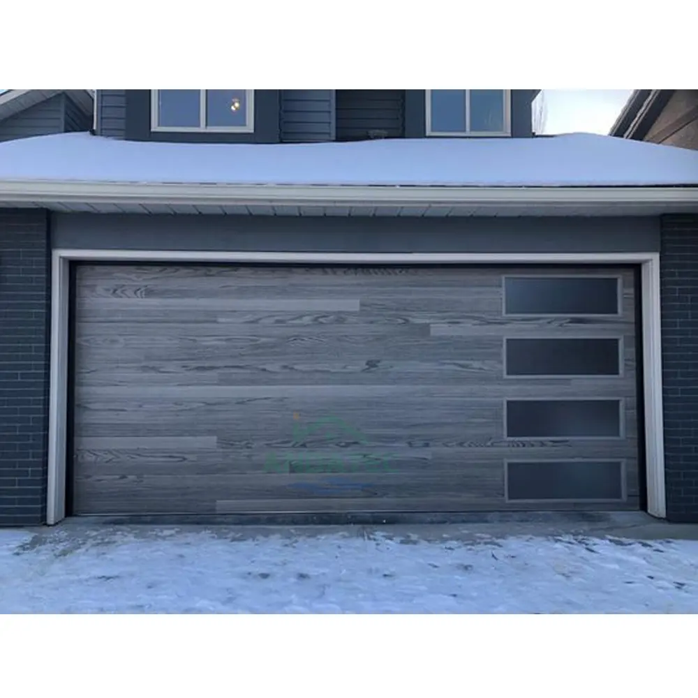 New mỹ hiện đại thép mạ kẽm cắt cửa nhà để xe trên không cách nhiệt 9x8 nắp kính trượt cửa nhà để xe giá