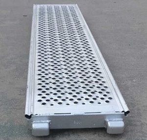 Plataforma/baralho de aço gravidez padrão en12811, com ganchos em u para sistema de pedaleiro multifuncional