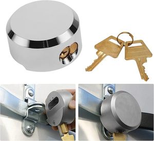 Van kilit yüksek güvenli asma kilit çile seti ile anahtar 73mm gizli kelepçe garaj kapı kilidi sabitleme cıvataları ile hokey Puck asma kilit - Product Image 2