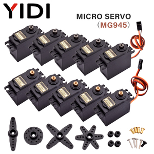 MG945 DC Micro Analog Metall getriebe Servomotor Flugzeug flügel Servomotor Hoch geschwindigkeit drehmoment 180 für RC Car Arduino Robot Helicopter