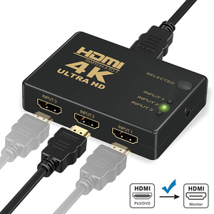 HDMI Splitter 3 puerto HDMI interruptor 3x1 3 en 1 3d 4K HDMI Splitter Switch conmutador adaptador de Hub con IR remoto RF de la caja de vídeo - Product Image 2