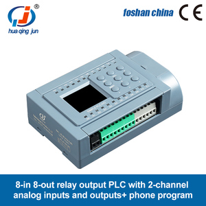 Huaqingjun 8-in 8-out Relay Output <strong>PLC</strong> 2AI 2AO 0-5V 0-10V WIFI <strong>Program</strong> by Phone App <strong>PLC</strong> for Inverter - Product Image 2